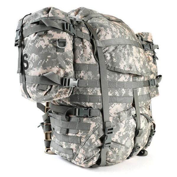 USGI MOLLE II Large Rucksack with 2 Sustainment Pouches, UCP / ACU Camouflage - Image 2