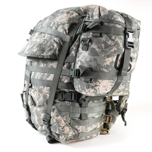 USGI MOLLE II Large Rucksack with 2 Sustainment Pouches, UCP / ACU Camouflage - Image 3