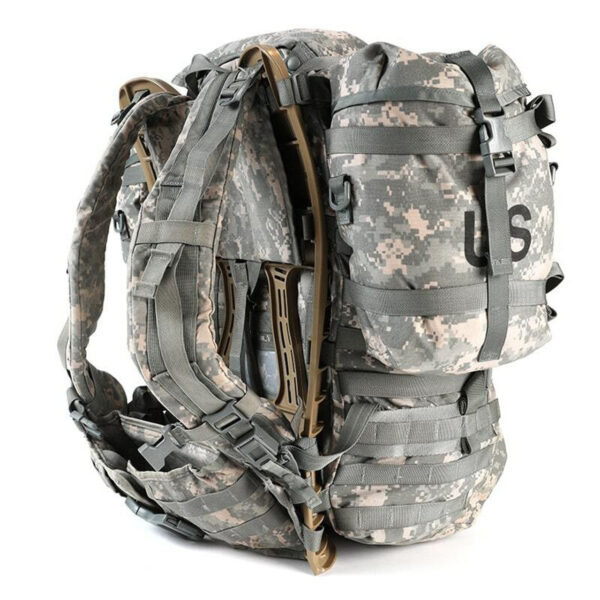 USGI MOLLE II Large Rucksack with 2 Sustainment Pouches, UCP / ACU Camouflage - Image 6