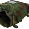 US. MILITARY ISSUED MOLLE II RADIO POUCH WOODLAND CAMOUFLAGE